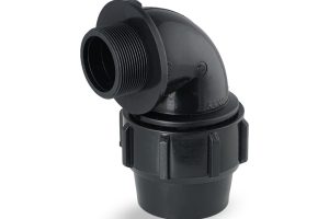 زانو نر پلی اتیلن پیچی